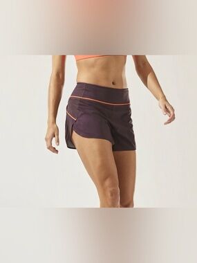 ATHLETA Run With It Piping Running Shorts EUC